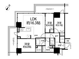 ルフォンザ・タワー大塚 3LDKの間取図画像