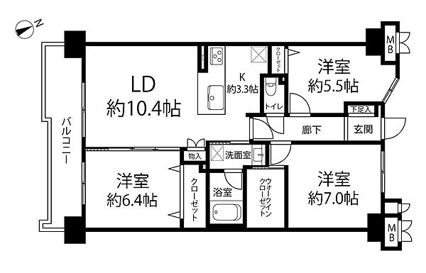 間取りを拡大表示