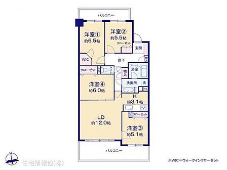 4LDK 間取り