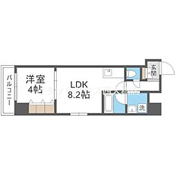 プライマリーワン 1LDKの間取図画像