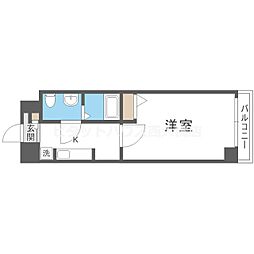 アーデン和泉町 1Kの間取図画像