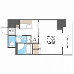 GRANDVILLASSE福島 1Kの間取図画像