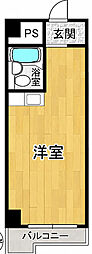 GSハイム船場 1Kの間取図画像