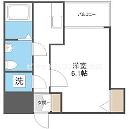 セレニテ本町ルフレ 1Kの間取図画像