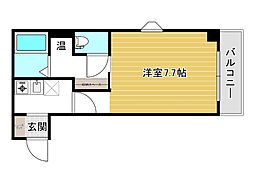 ラ・フォレスタ 1Kの間取図画像