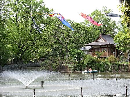 碑文谷公園 310m