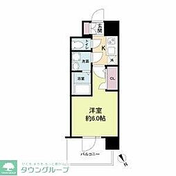 エスリードレジデンスオオサカウエスト 1Kの間取図画像