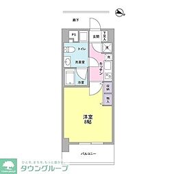 アプリーレ京町堀 1Kの間取図画像