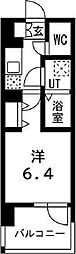 アーバンパーク御幣島 1Kの間取図画像