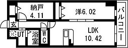 アーバンパーク新大阪 1SLDKの間取図画像