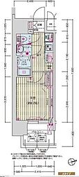 プレリス尼崎レーネヴィア 1Kの間取図画像