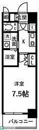 エステムヒルズ新大阪 1Kの間取図画像