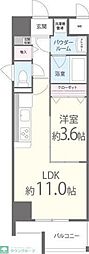 ポローニア立花通り 1LDKの間取図画像