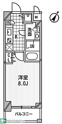 アーデン京町堀ウエスト 1Kの間取図画像