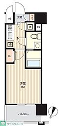エスリード新梅田ノースポイント 1Kの間取図画像