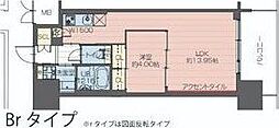 プレジオ新大阪EURO 1LDKの間取図画像