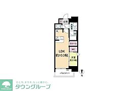 セレニテフラン本町 1LDKの間取図画像