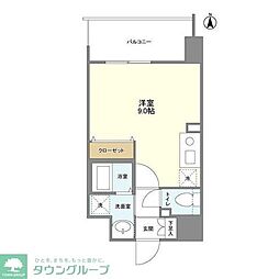 Comforespa新大阪 ワンルームの間取図画像