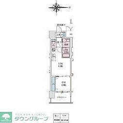 スプランディッドあびこ駅前DUE 1LDKの間取図画像