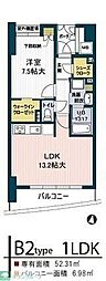 ヨドガワウエストタワー 1LDKの間取図画像