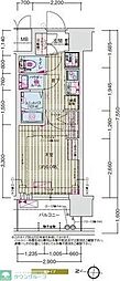 プレリスNEO大阪十三エルヴィオン 1Kの間取図画像