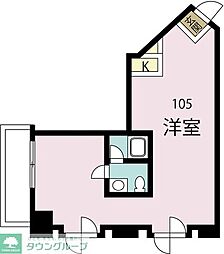 新大阪GHビル 1LDKの間取図画像