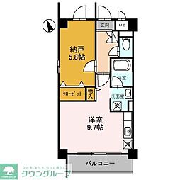 サンロード新和2 1SKの間取図画像
