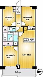 ルマージュ綾瀬 3LDKの間取図画像