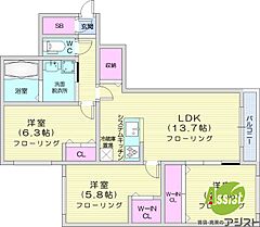 物件の間取り