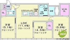 物件の間取り