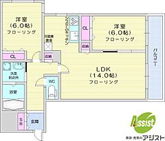 物件の間取り