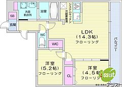 物件の間取り