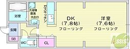 スカイパレス 1DKの間取図画像