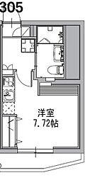 市川市香取2丁目マンション 1Kの間取図画像