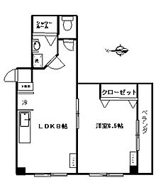 第1マンションよしの 2階/-