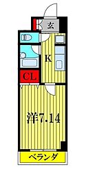 プリマベーラ伊勢宿 1Kの間取図画像