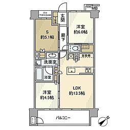 エクセレントシティ押上 2SLDKの間取図画像