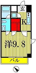 コンフォリア両国DEUX 1Kの間取図画像