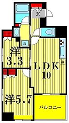 COMFORIA森下SOUTH 2LDKの間取図画像