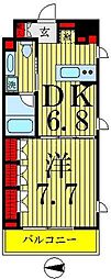 TLRレジデンス両国 1DKの間取図画像