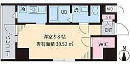 マ・メゾン門前仲町 1Kの間取図画像