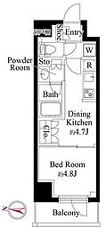 GRANPASEO清澄白河2 1DKの間取図画像