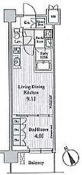 プレノ清澄庭園 1LDKの間取図画像