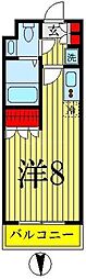 レジディア錦糸町 ワンルームの間取図画像