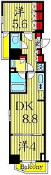 ParkAxis錦糸町WEST 2DKの間取図画像