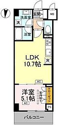 江東区枝川3丁目マンション 1LDKの間取図画像