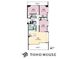 レクセルマンション南流山 3LDKの間取図画像