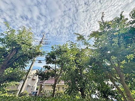 「眺望」穏やかな街並みを一望しながら、爽やかな風と柔らかく降り注ぐ陽光を感じて頂けます。