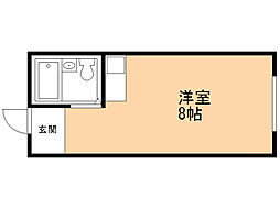 ワイズ時任 ワンルームの間取図画像