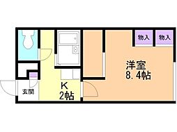 レオパレス箱館 2階/203